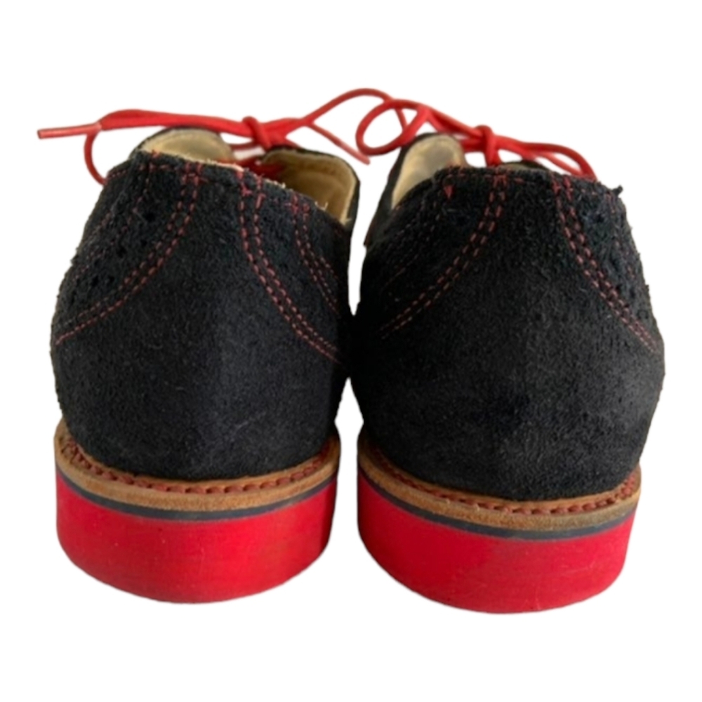 Walk-Over Suede Wingtip Oxfords - Picture 5 of 5